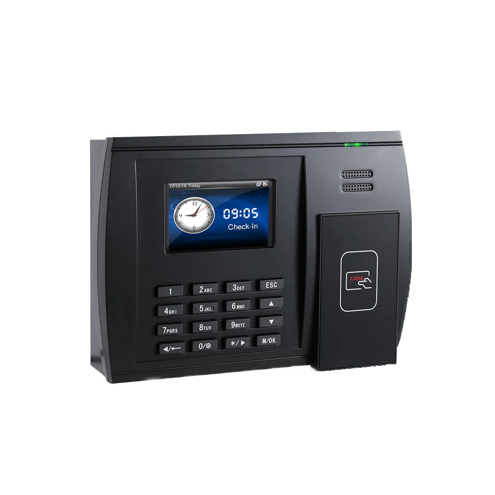 Swipe card and RFID clocking terminal for staff clocking in and out