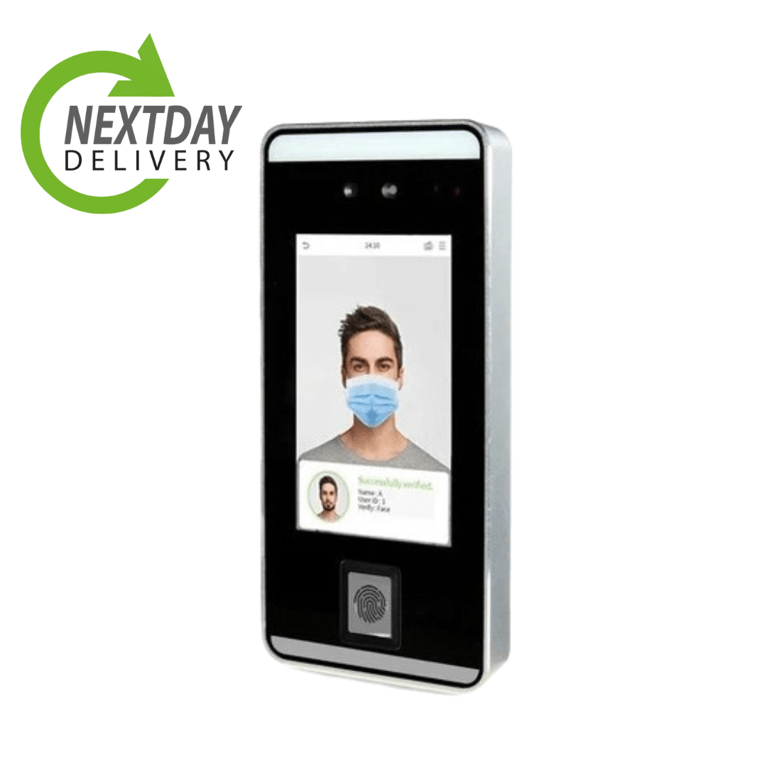 facial recognition and fingerprint time clock for masked faces with next day delivery
