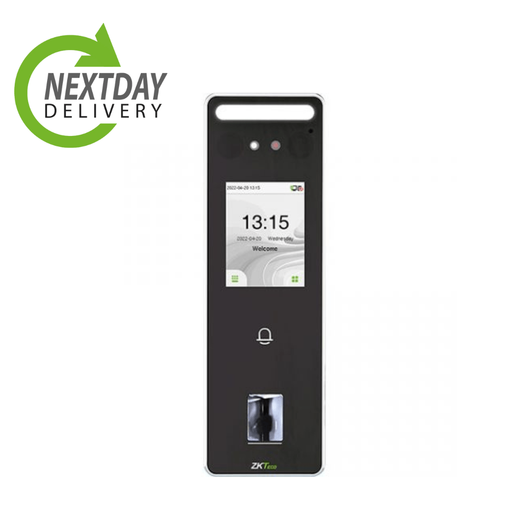 weatherproof facial recognition and fingerprint time clock with next day delivery
