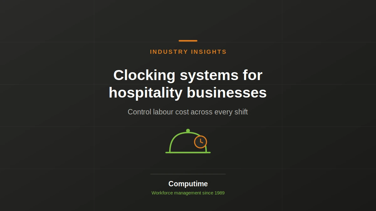 Clocking systems for hospitality businesses
